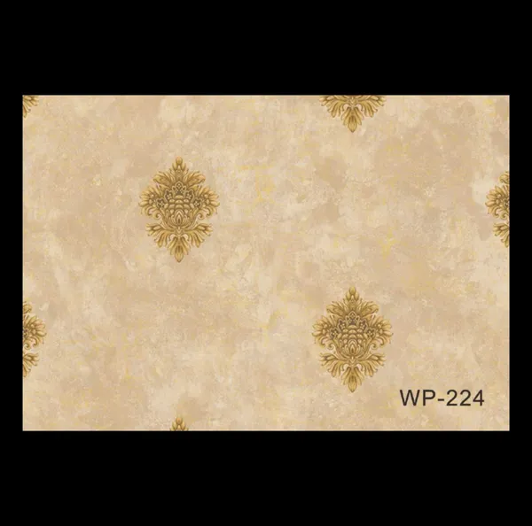 Regal_Medallion_Wallpaper_In_Shimmering_Gold_On_A_Warm_Beige_Background_For_A_Sophisticated_Office_Or_Lounge_Wallpaper.