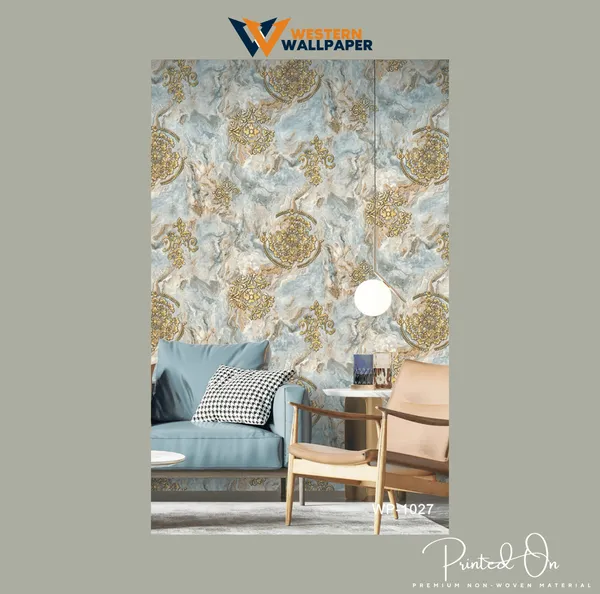 Opulent_Damask_Medallion_Wallpaper_In_Gold_Over_A_Marbled_Aqua_And_Beige_Background_For_A_Modern_Luxury_Wallpaper.