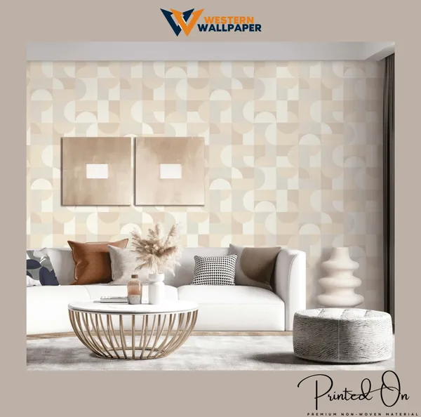 Warm_Beige_Tones_Modern_Geometric_Pattern_Wallpaper_For_A_Stylish_And_Subtle_Living_Room