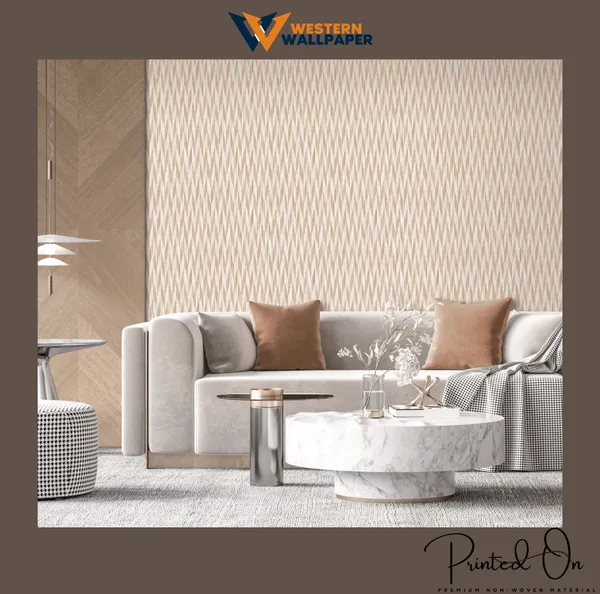 Diamond_Geometric_Wallpaper_In_Warm_Beige_Tones_For_A_Stylish_And_Subtle_Modern_Living_Room_Wallpaper