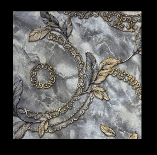 Abstract_Floral_And_Vine_Pattern_Wallpaper_In_Grey_And_Blue_For_A_Soft,_Elegant,_And_Vintage-Inspired_Bedroom_Wallpaper