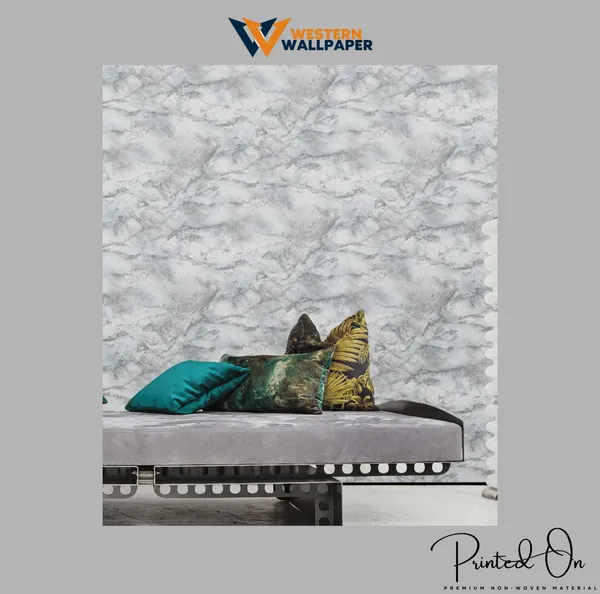 Faux_Marble_Slab_Wallpaper_In_Light_Grey_And_White_For_A_Luxurious_And_Minimalist_Modern_Accent_Wallpaper.