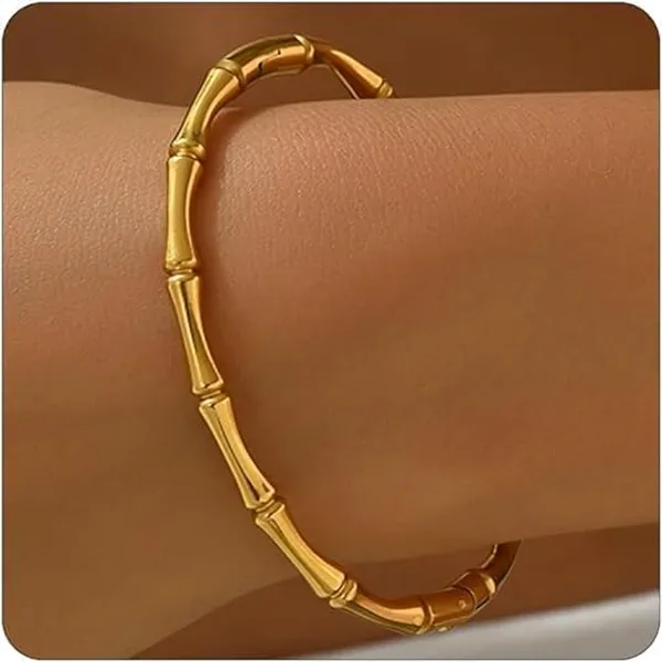 Gold_Plated_Bangle_Bracelet_For_Women
