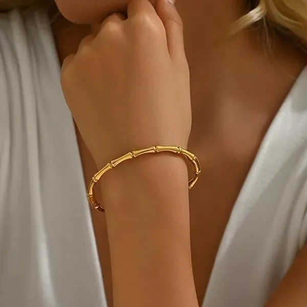 Gold_Plated_Bangle_Bracelet_For_Women