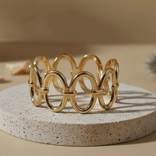 Gold_Plated_Bangle_Bracelet_For_Women