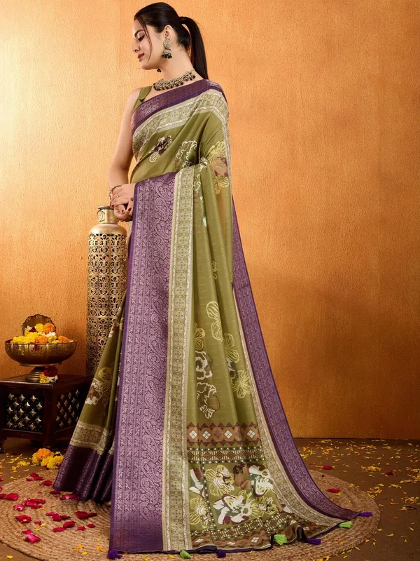 Multicolor_Banarasi_Soft_Silk_Saree