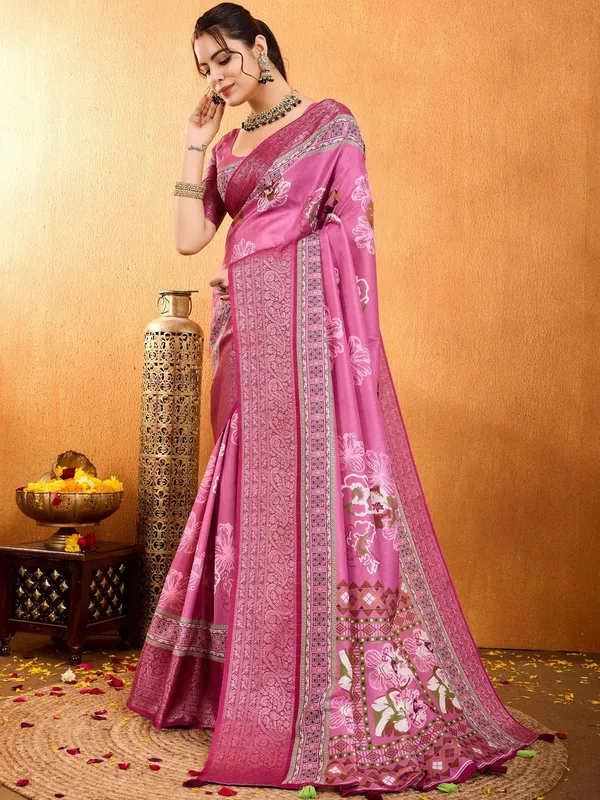 Multicolor_Banarasi_Soft_Silk_Saree