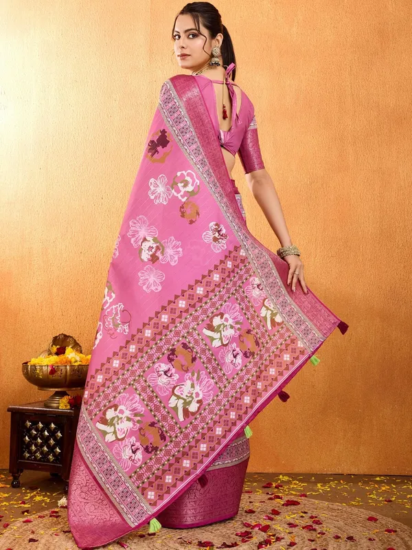 Multicolor_Banarasi_Soft_Silk_Saree