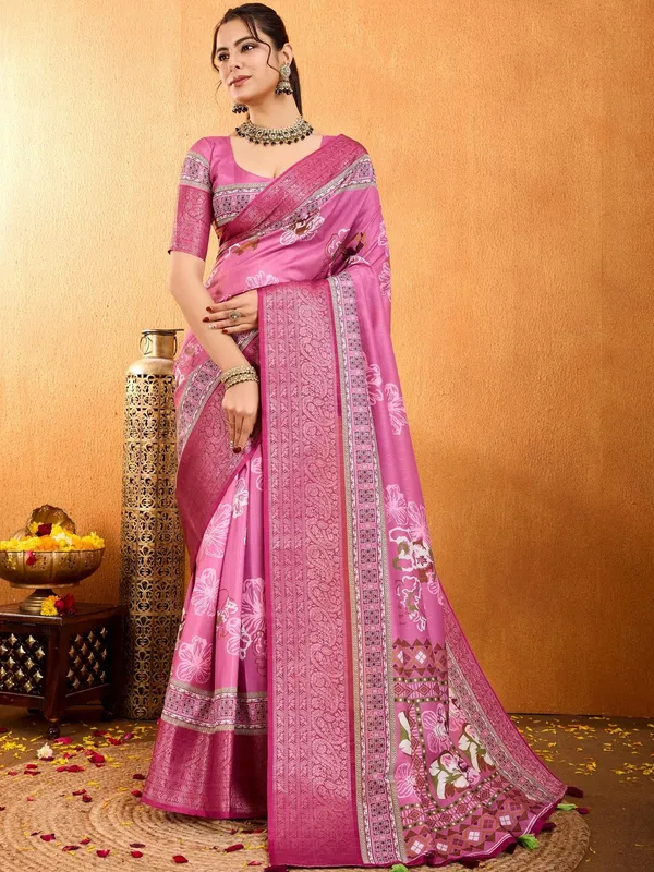 Multicolor_Banarasi_Soft_Silk_Saree
