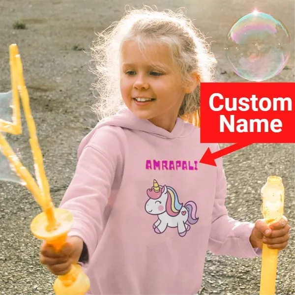 Customized_Hooded_Sweatshirt-Front_Printed-Premium_Hoodie-Unicorn_-_Baby_Pink