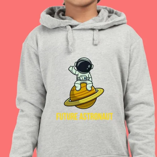 Premium_Kids_Hooded_Sweatshirt_Unisex_Hoodie_-_Future_Astronaut_-_Grey_Melange