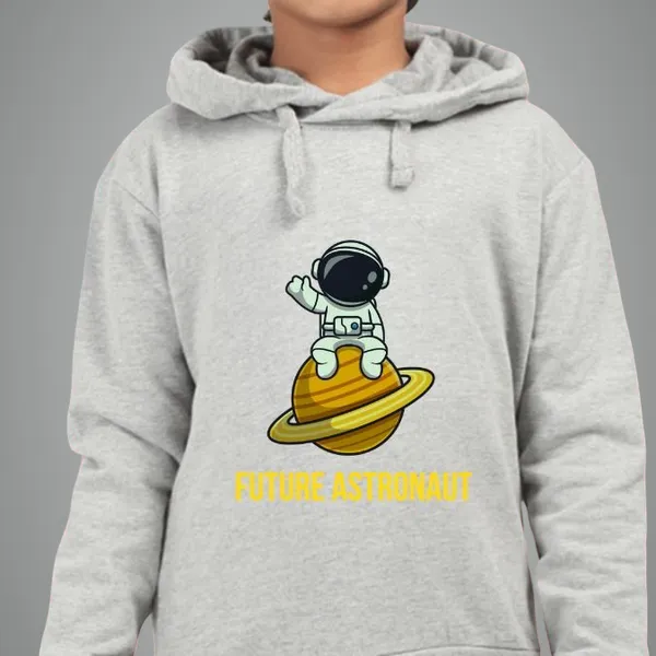 Premium_Kids_Hooded_Sweatshirt_Unisex_Hoodie_-_Future_Astronaut_-_Grey_Melange