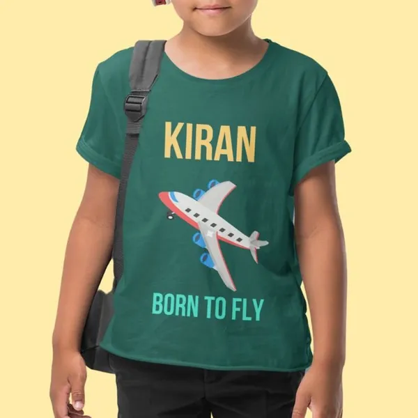 Kids_T-shirt-Aeroplan_Born_to_Fly-with_custom_name