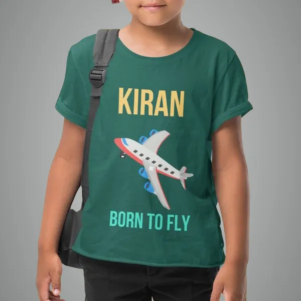 Kids_T-shirt-Aeroplan_Born_to_Fly-with_custom_name