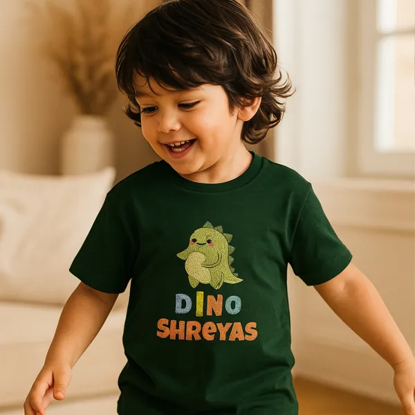 Dino_Embroidery_custom_name_tshirt