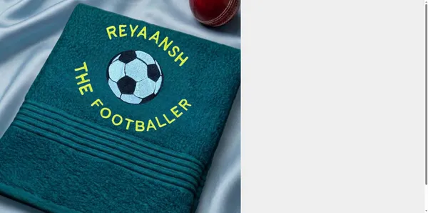 Personalised_Towel_with_Embroidery_-Football