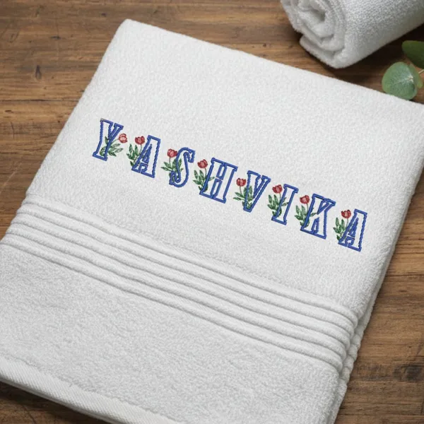 Personalised_Towel_with_Embroidery_-Yashvika