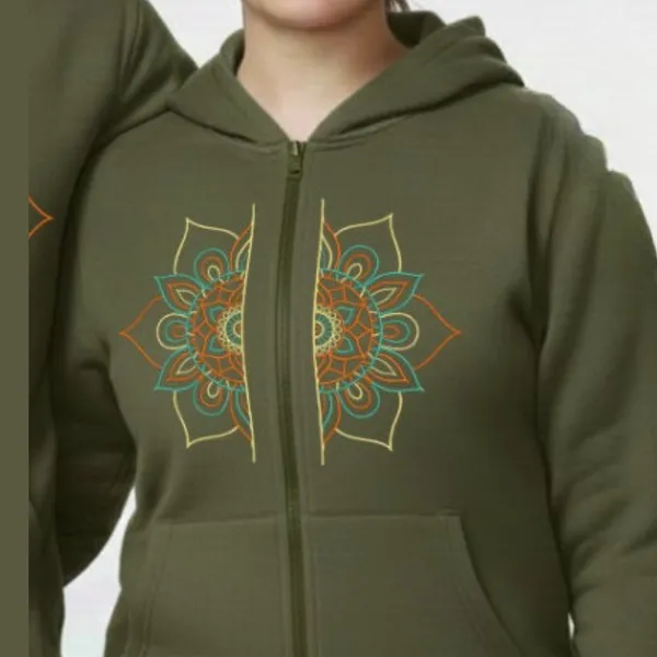 Zippered__Hoodie_with_Embroidery_-Mandala
