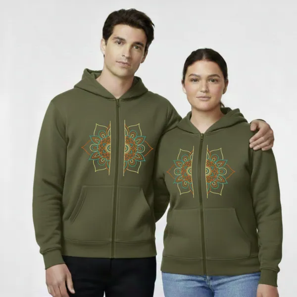 Zippered__Hoodie_with_Embroidery_-Mandala