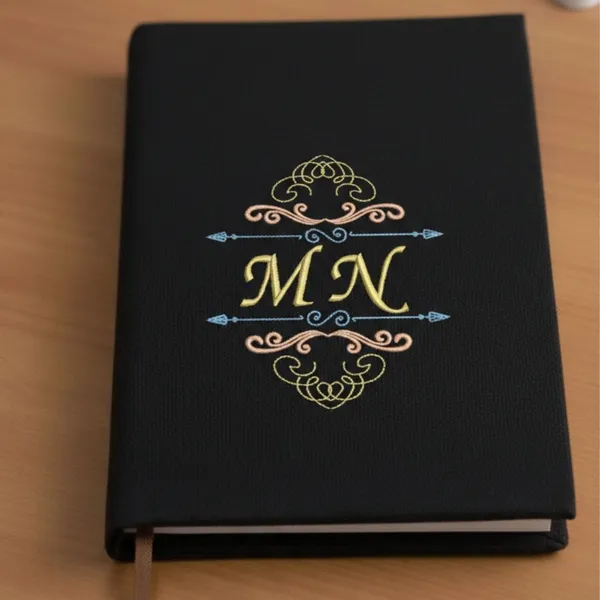 Diary_Canvas_Cover_with_Embroidery_-MN_Initials-Black