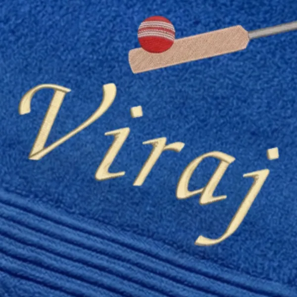 Personalised_Towel_with_Embroidery_-Cricket-Viraj-Dark_Blue