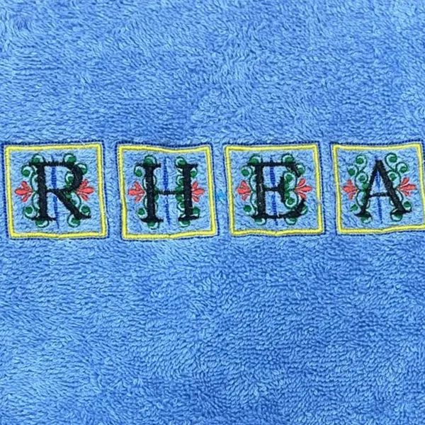 Blue_Towel_Art_Embroidery_Font_Custom_Name