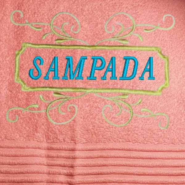 Personalised_Towel_with_Embroidery_-Sampada-Coral_Pink