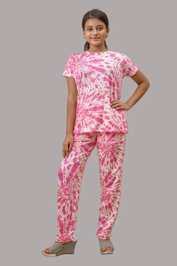 Off_White_&_Pink_Cotton_Premium_&_Elegant_Regular_Fit_Night_Suit_For_Girls