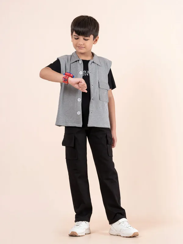 Black_Adventure_Print_Jacket_Set_Daily_Wear_For_Boys