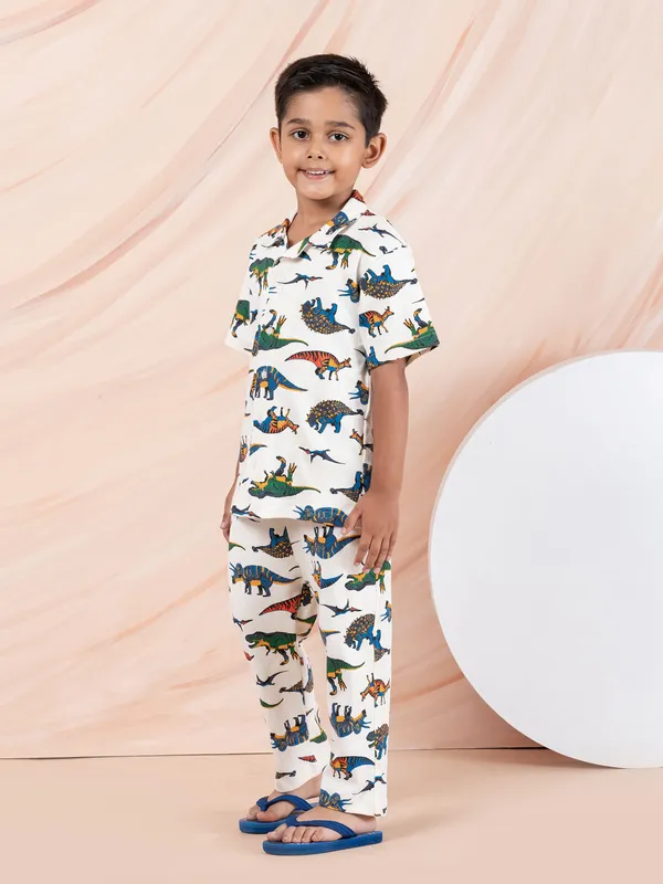 Off_White_Cotton_Premium_&_Elegant_Regular_Fit_Night_Suits_For_Boys