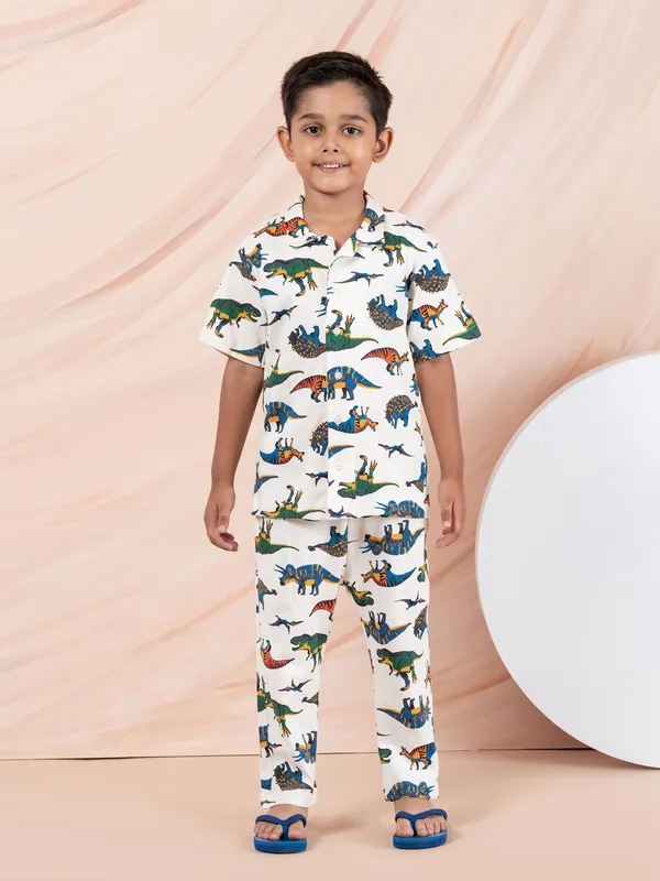 Off_White_Cotton_Premium_&_Elegant_Regular_Fit_Night_Suits_For_Boys