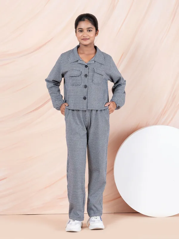 Black_Houndstooth_Ponte_Shirt_And_Pant_Coord_Sets,Black