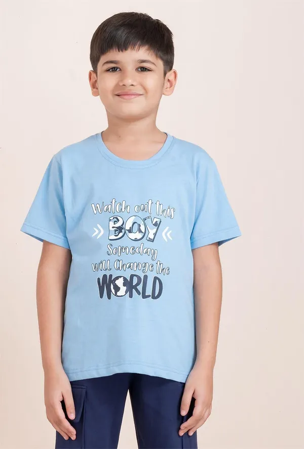 Aky_Blue_Cotton_Premium_&_Elegant_Regular_Fit_T-Shirt_For_Boys