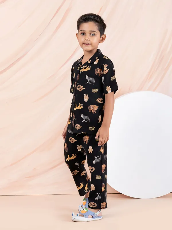 Black_Cotton_Premium_&_Elegant_Regular_Fit_Night_Suits_For_Boys