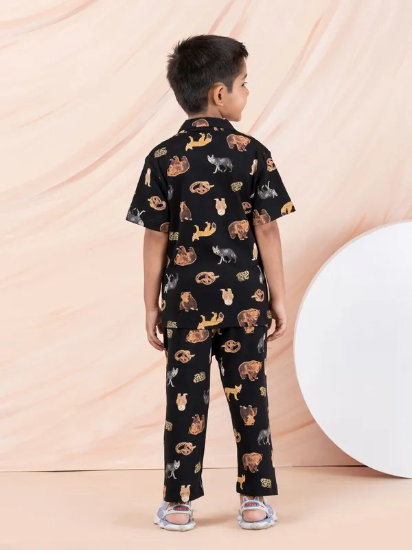 Black_Cotton_Premium_&_Elegant_Regular_Fit_Night_Suits_For_Boys