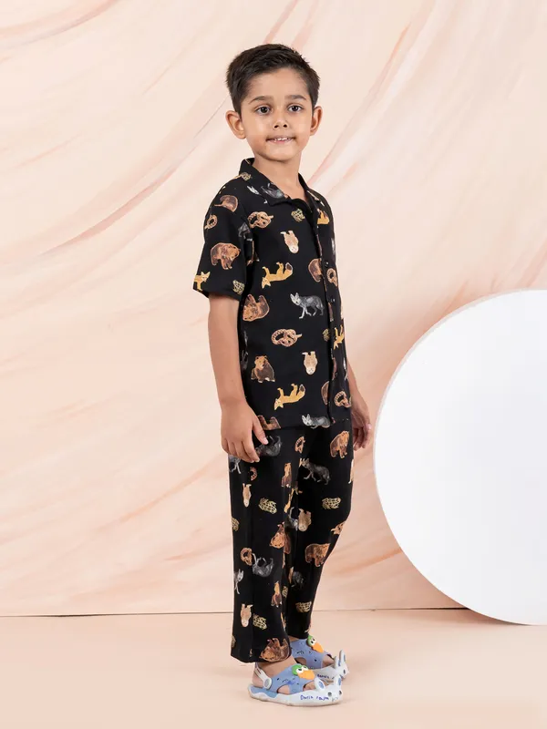 Black_Cotton_Premium_&_Elegant_Regular_Fit_Night_Suits_For_Boys