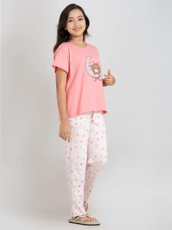 Peach_Cotton_Premium_&_Elegant_Regular_Fit_Night_Suits_For_Girls