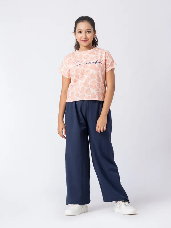 Navy_Blue_Cotton_Premium_&_Elegant_Regular_Fit_Co-Ord_Set_For_Girls