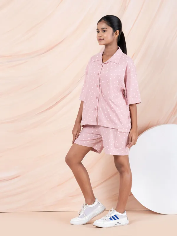 Pink_Cotton_Premium_&_Elegant_Regular_Fit_Co-Ord_Set_For_Girls