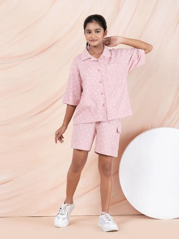 Pink_Cotton_Premium_&_Elegant_Regular_Fit_Co-Ord_Set_For_Girls