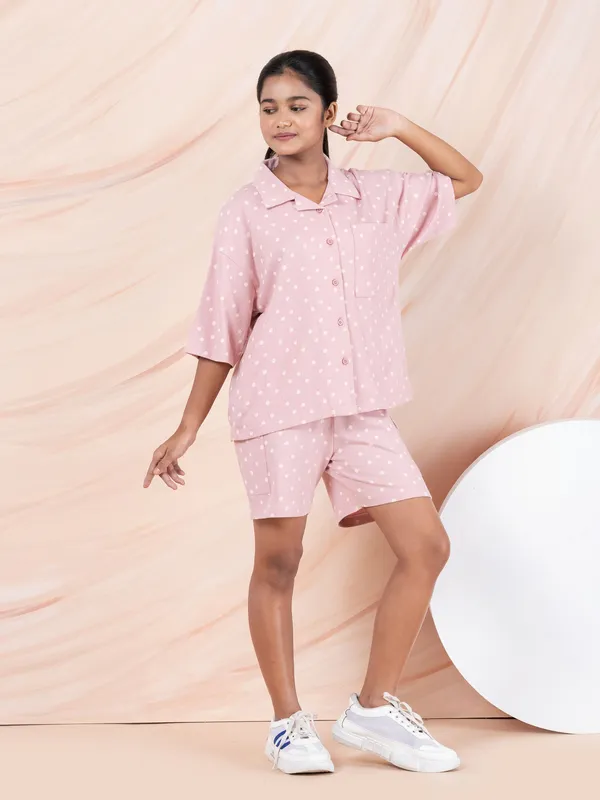 Pink_Cotton_Premium_&_Elegant_Regular_Fit_Co-Ord_Set_For_Girls