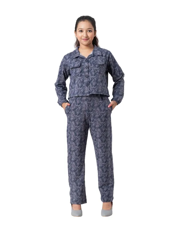 Grey_&_Navy_Blue_Cotton_Premium_&_Elegant_Regular_Fit_Co-Ord_Set_For_Girls