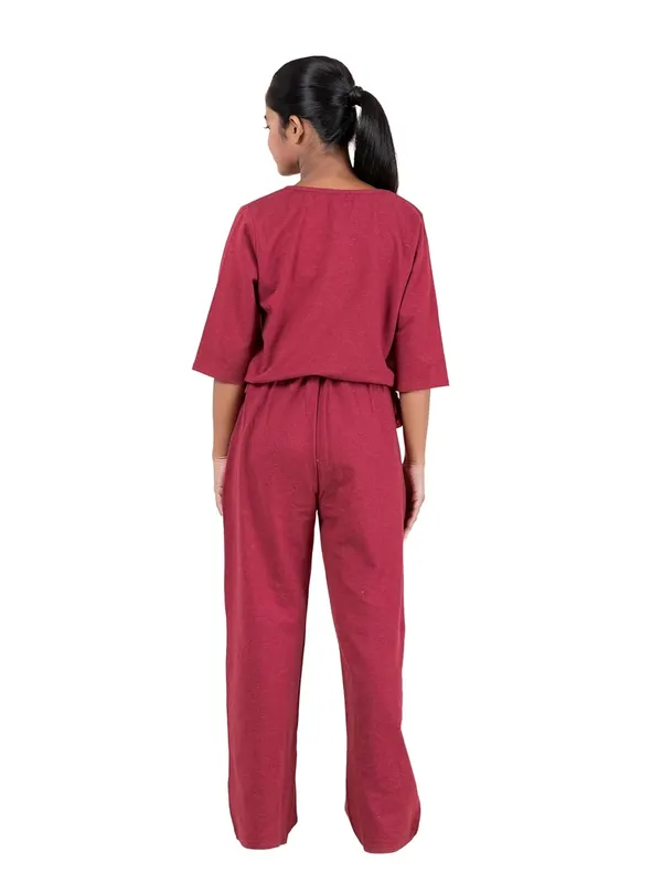 Maroon_Cotton_Premium_&_Elegant_Regular_Fit_Co-Ord_Set_For_Girls