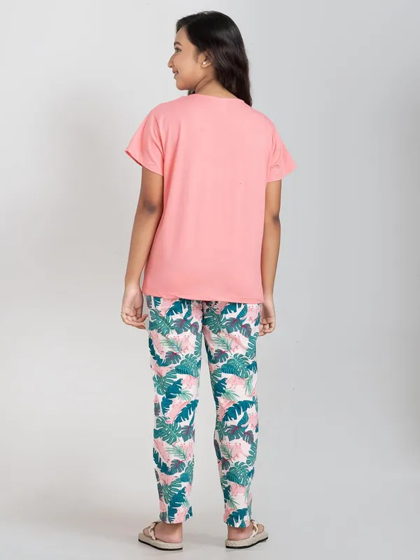Peach_Cotton_&_Spandex_Premium_&_Elegant_Regular_Fit_Night_Suit_For_Girls