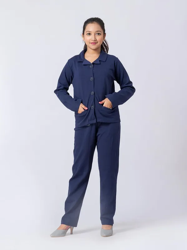 Navy_Blue_Cotton,_Poly_&_Spandex_Premium_&_Elegant_Regular_Fit_Co-Ord_Set_For_Girls