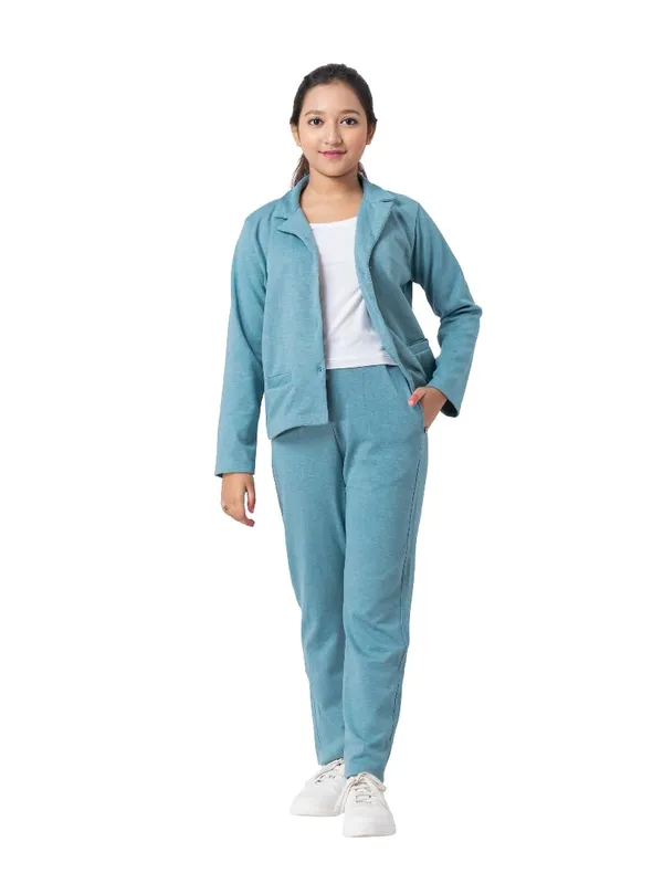 Blue_Cotton,_Poly_&_Spandex_Premium_&_Elegant_Regular_Fit_Co-Ord_Set_For_Girls