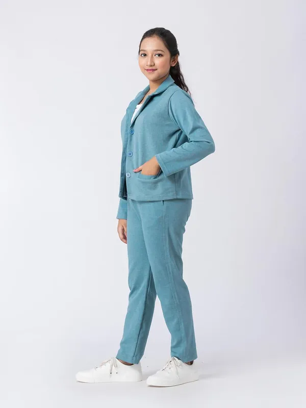 Blue_Cotton,_Poly_&_Spandex_Premium_&_Elegant_Regular_Fit_Co-Ord_Set_For_Girls