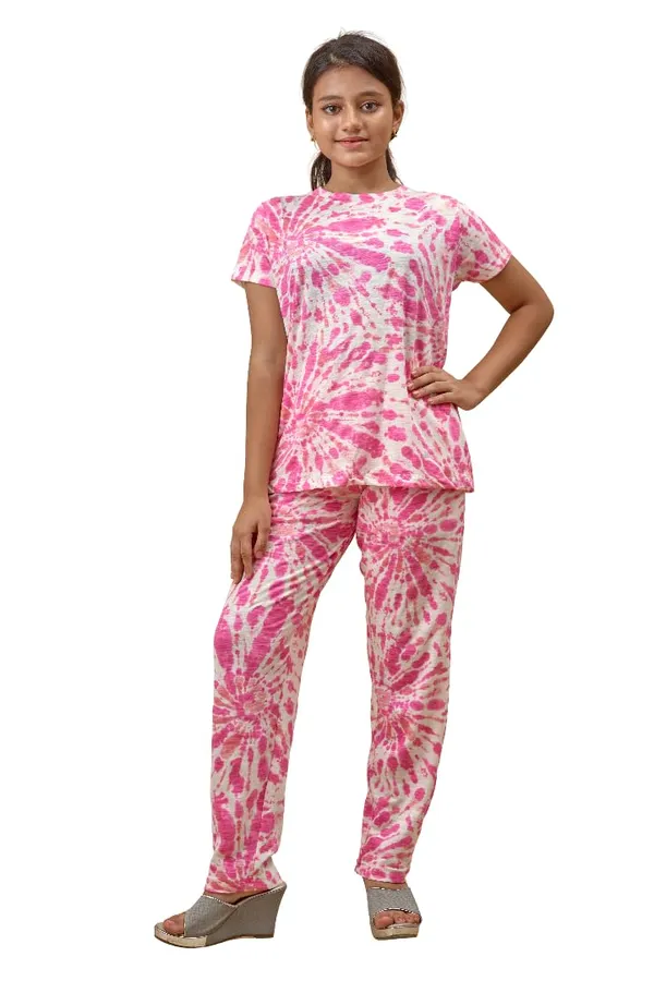 Off_White_&_Pink_Cotton_Premium_&_Elegant_Regular_Fit_Night_Suit_For_Girls