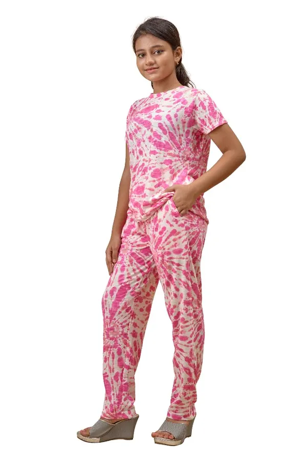 Off_White_&_Pink_Cotton_Premium_&_Elegant_Regular_Fit_Night_Suit_For_Girls