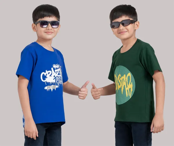 Royal_Blue_&_Dark_Green_Cotton_Premium_&_Elegant_Regular_Fit_T-Shirt_For_Boys_(Pack_Of_2)